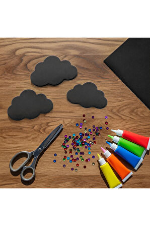 Siyah Renkli Eva Süngeri 50x70 cm 10'lu Paket 1.5 mm