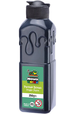 Siyah Parmak Boyası Nova Color 250 ml - Kolay Silinebilir
