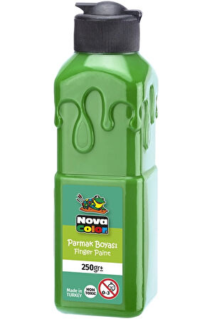 Yeşil Parmak Boyası Nova Color 250 ml - Kolay Silinebilir