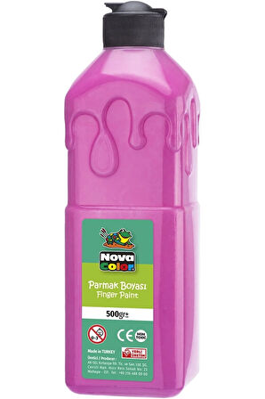 Pembe Parmak Boyası Nova Color 500 ml - Kolay Silinebilir