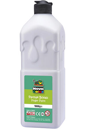 Beyaz Parmak Boyası Nova Color 1000 ml - Kolay Silinebilir