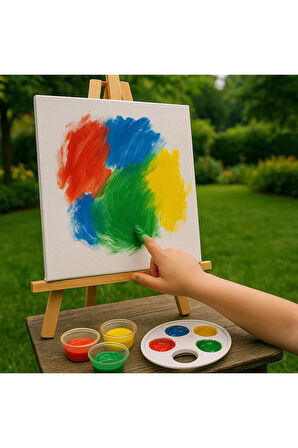 6x25 ml Parmak Boyası Su Bazlı - Kolay Silinebilir Boya