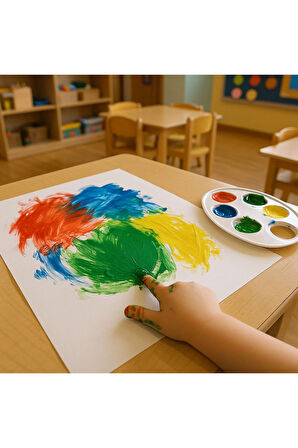 Parmak Boyası 6x250 ml Set - Kolay Silinebilir