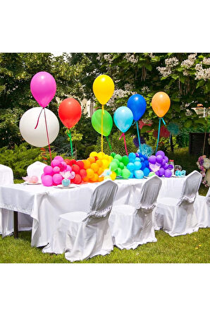 Lacivert Balon Desensiz Renkli Lateks Balon Normal Ebat 100'lü Paket