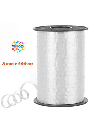 Gri Rafya Balon ipi 8 mm x 200 mt Pastel Renk