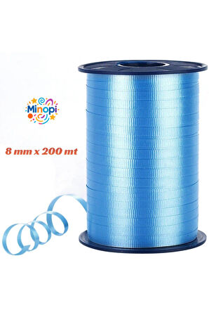 Mavi Rafya Balon ipi 8 mm x 200 mt Pastel Renk