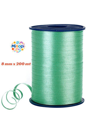 Yeşil Rafya Balon ipi 8 mm x 200 mt Pastel Renk
