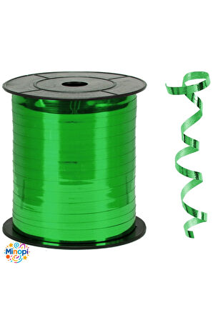 Koyu Yeşil Metalik Rafya Balon İpi 8 mm x 200 mt Metalik Renk