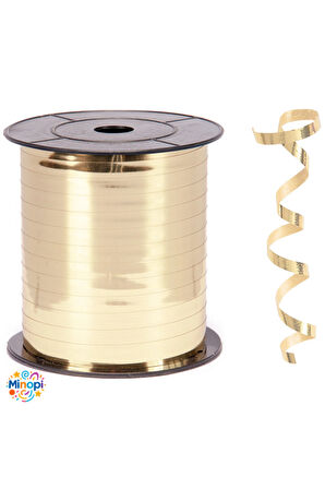Altın Metalik Rafya Balon İpi 8 mm x 200 mt Metalik Renk