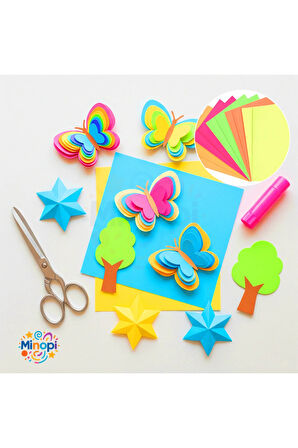 Fosforlu Fon Kartonu 50 X 70 120 G Sarı Renk 5'li Rulo