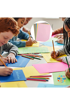 10 Paket 25x35 Fon Kartonu Paketi 10'lu Hobi Tasarım Anaokulu Kreş Malzemesi