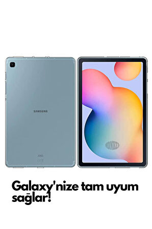 Monker Samsung Galaxy Tab S6 Lite P610 P615 Uyumlu Şeffaf Silikon 10.4 inç Tablet Kılıfı Kapak Renksiz