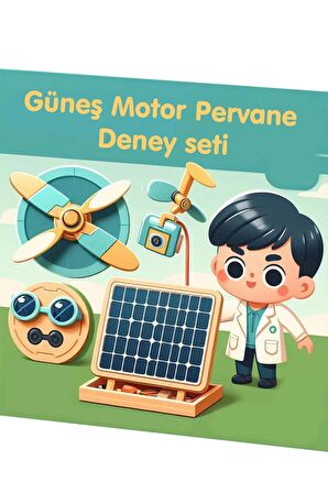 Güneş Paneli Mini Motor Ve Pervane Seti