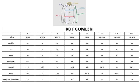 Erkek Likralı Çıtçıtlı Dar Kesim Pamuklu Kot Gömlek