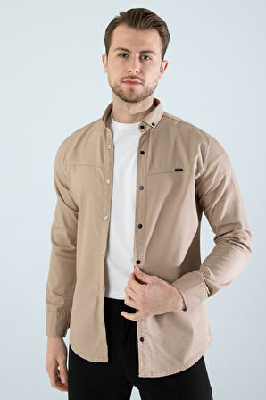 CEPSİZ SLİM FİT KOT GÖMLEK