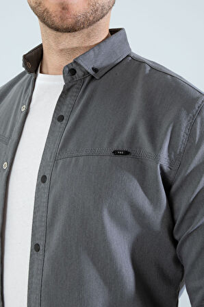 CEPSİZ SLİM FİT KOT GÖMLEK