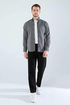 CEPSİZ SLİM FİT KOT GÖMLEK