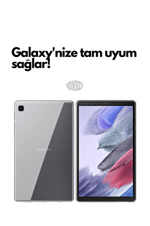 Monker Samsung Galaxy Tab A7 Lite T220 T225 Uyumlu Şeffaf Silikon 8.7 inç Tablet Kılıfı Kapak Renksiz