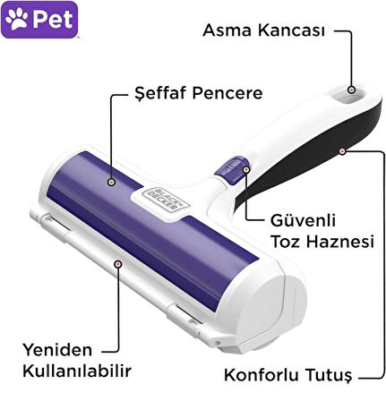BLACK DECKER HMSCT0001-XJ PET TÜY TOPLAYICI