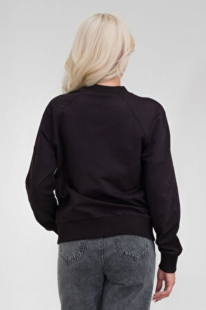 Bold & Young Kadın Pamuk Likralı Ribanalı Fermuarlı Cepli Örme Kumaş Pilot Mont