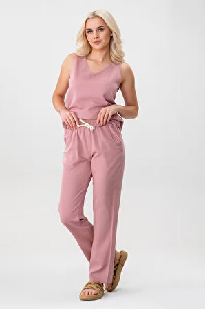 BOLD & YOUNG Kadın Kolsuz %100 Pamuklu Atlet