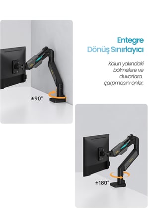 24-57" Armada Ultrawide PC Ekran Monitör Kolu 30 KG Kapasiteli VESA Uyumlu Tam Hareketli Monitör Standı