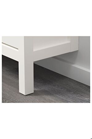 HEMNES ayakkabı dolabı, beyaz, 107x22x101 cm, 4 bölmeli