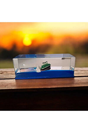 Akvaryum Modelli Batmayan Gemi Plastik Süs