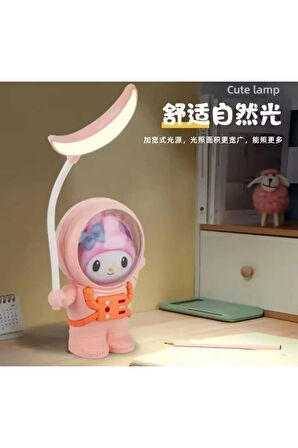 Sevimli Karikatür Göz Korumalı Usb Gece Lambası Beyaz