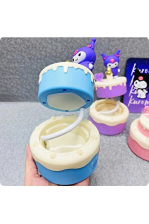 Doğum Günü Pastalı- Sevimli Karakterler- Kademeli Led Işıklı- Çocuk Gece -Masa Lambası