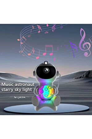 Projektör Led Aydınlatma Astronot Bluetooth Hoparlör ABS Yıldız Astronot Yıldızlı Gökyüzü Işıkları