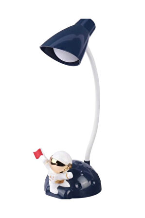 Gri Uzay Adam Figürlü Masa Aydınlatma Lambası, Şık ve Dekoratif Işık Seçeneği