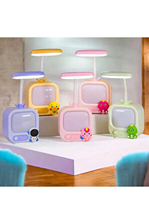 Masa Lambası Okuma Işığı Ayarlanabilir Boyun Şarjlı LED Dokunmatik Kontrol Odası Dekor (GREEN)