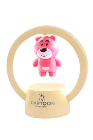 Renkli Çocuk Masa Lambası, Ayıcıklı ve Uzaylı Tasarımıyla Şirin ve Eğlenceli