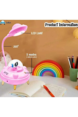 Temalı Masa Lambası- (1'Lİ PAKET) Çalışma Masası Led Lambası, Şarj Edilebilir Masa Lambası