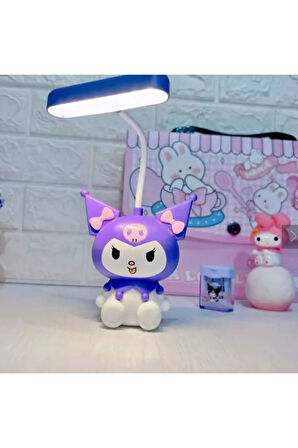 Sevimli Şarjlı Esnek Oynar Başlıklı Masa & Gece Lambası Kalem Traşlı