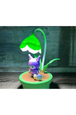 Sevimli Karakterli Led Işıklı Şirin Çocuk Gece ve Masa Lambası