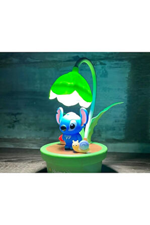 Sevimli Karakterli Led Işıklı Şirin Çocuk Gece ve Masa Lambası