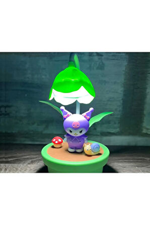 Sevimli Karakterli Led Işıklı Şirin Çocuk Gece ve Masa Lambası