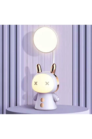 Masa Lambası, Yumuşak Aydınlatma, Yatak Odası İçin USB Şarj Edilebilir Sevimli Gece Lambası