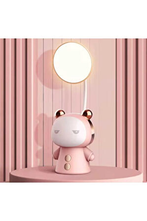 Masa Lambası, Yumuşak Aydınlatma, Yatak Odası İçin USB Şarj Edilebilir Sevimli Gece Lambası