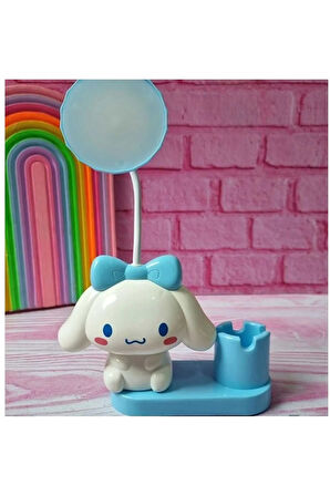 Sevimli Karakterler Kalemlikli Kalemtıraşlı Led Işıklı Çocuk Gece ve Masa Lambası