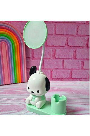 Sevimli Karakterler Kalemlikli Kalemtıraşlı Led Işıklı Çocuk Gece ve Masa Lambası