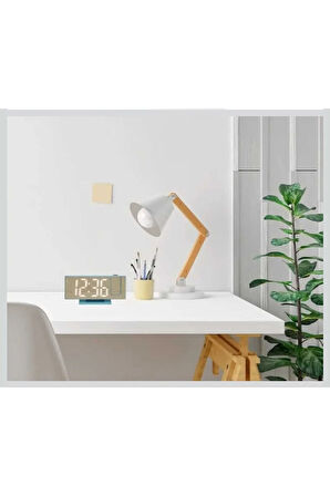 Dijital Masa Saati Projektör Ekranlı Erteleme Fonksiyonu Ayarlanabilir Parlaklık Tasarımlı