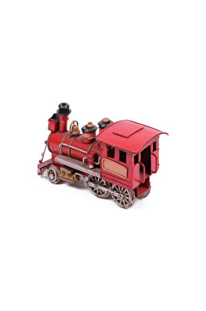 El Yapımı Dekoratif Metal Lokomotif Metal Süs Hediyelik