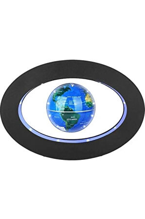 Manyetik , LED Işıklar ile Yüzer Manyetik Levitasyon Küresi Ofis ve Evde Dekorasyon için Plastik Süs