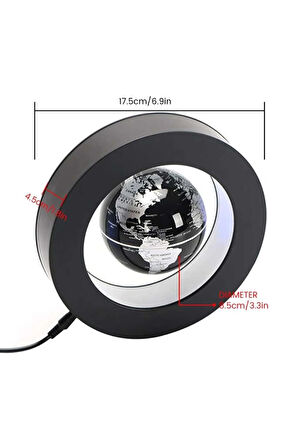 Levitating Lamba Manyetik Kaldırma Küresi LED Dönen Küre Aydınlatmalar Lambası Dekoratif Plastik Süs