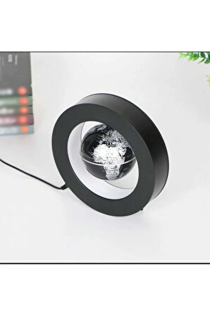 Levitating Lamba Manyetik Kaldırma Küresi LED Dönen Küre Aydınlatmalar Lambası Dekoratif Plastik Süs