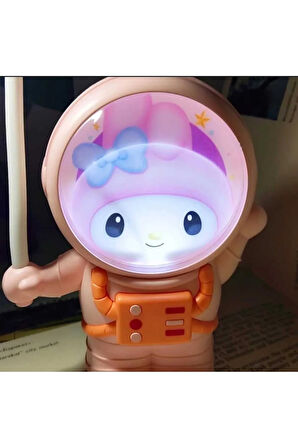 Sevimli Karikatür Göz Korumalı Usb Gece Lambası (Beyaz-Pembe-Mor)