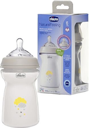 Chicco Naturel Feeling Desenli PP Biberon 330 ml (6 Ay+)